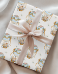 Baby Hot Air Balloon Wrapping Paper - Blue