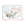 Vintage-style new baby girl card with a baby pilot in a blue biplane and a pink Baby Girl on Board banner among clouds