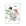Vintage-style snowman couple pushing a blue baby carriage with a bluebird and snowflakes, snowman baby boy Christmas card