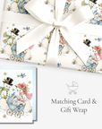 Snowman Baby Boy Christmas Wrapping Paper | Blue Gift Wrap